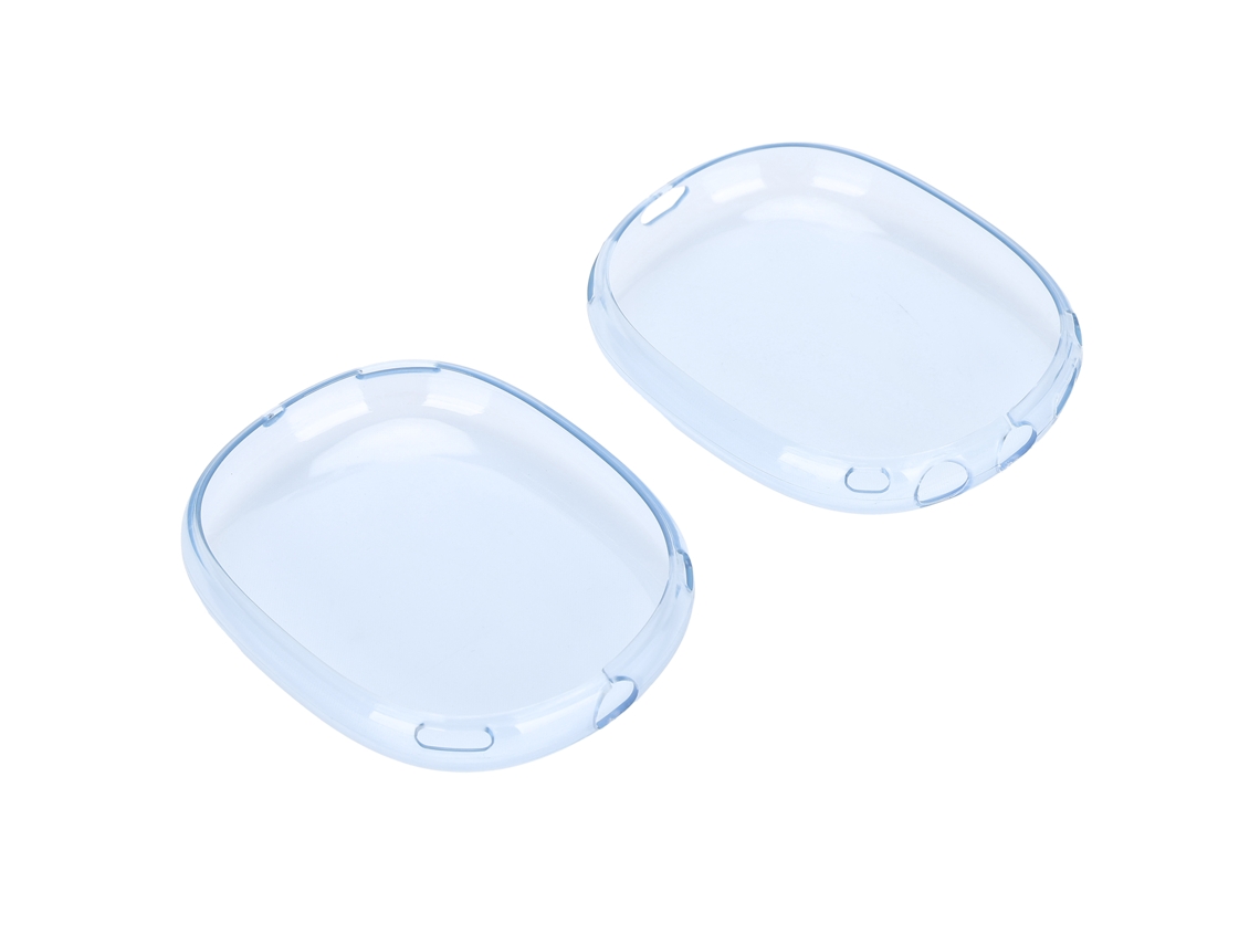 Aetheria capa Protetora Transparente para Ios Earbuds Silicone Resistente a Impactos e Riscos Portátil Azul