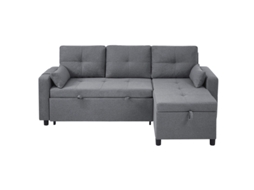 Sofá Moderno Em Formato De L, Sofá-cama Modular, Sofá-cama Retrátil Com Função De Cama, Equipado Com Espaço De Armazenamento, Porta-copos Retrátil