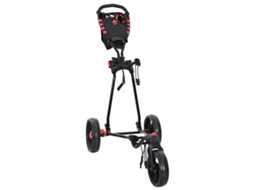 Vidaxl Carrinho De Golfe Preto Ferro Dobrável
