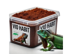 Répteis De Substrato Decorativo Viram Hábito Tarrina 5 Kg. / Volcanico Oscuro