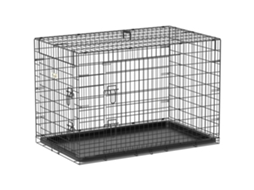 Transportadora de Dobrável Metal para Cães, Preta, 92 X 57 X 62,5 Cm