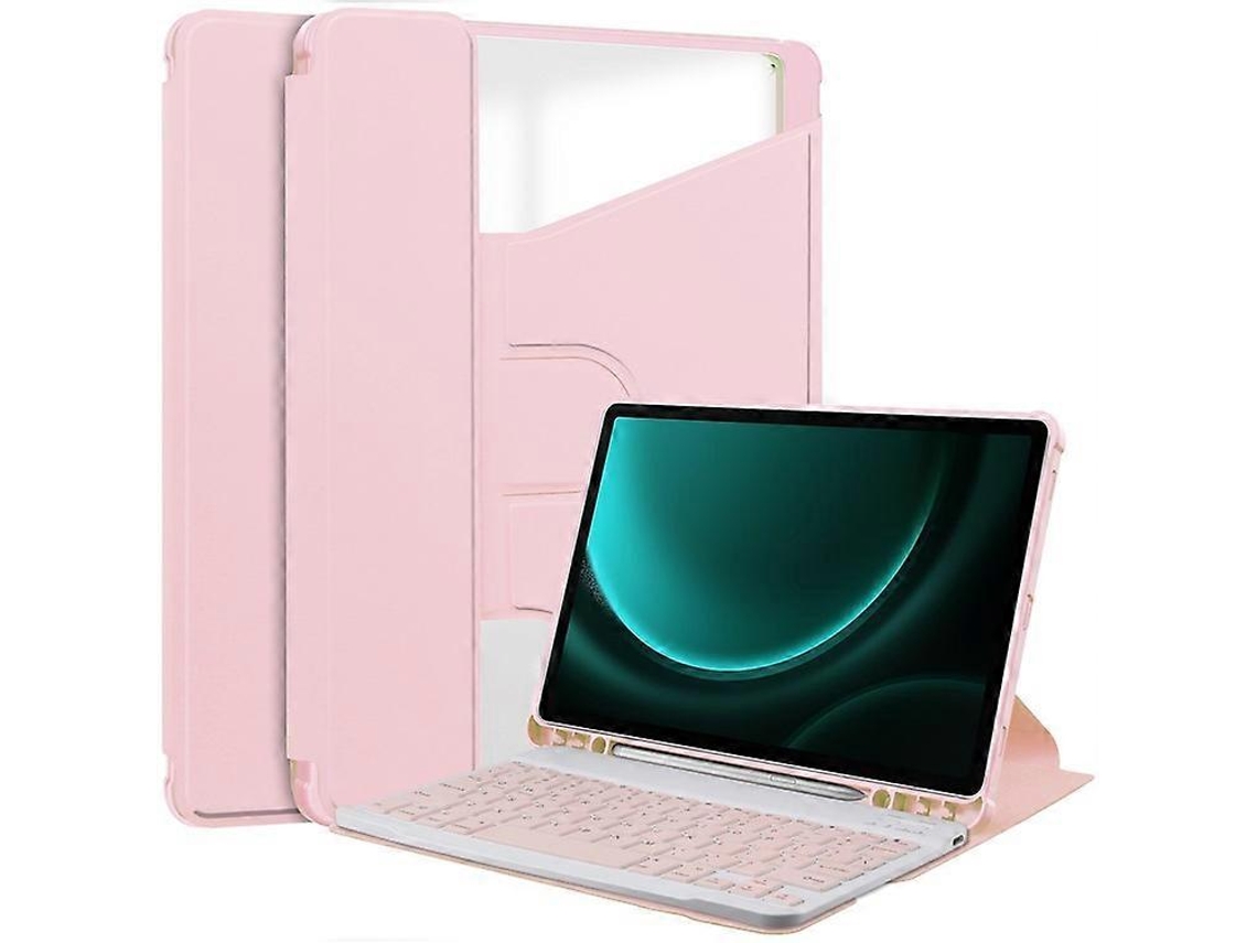 Capa Para Tablet Samsung Galaxy Tab S9 Fe Plus Com Teclado Bluetooth E Suporte Giratório Facpoet