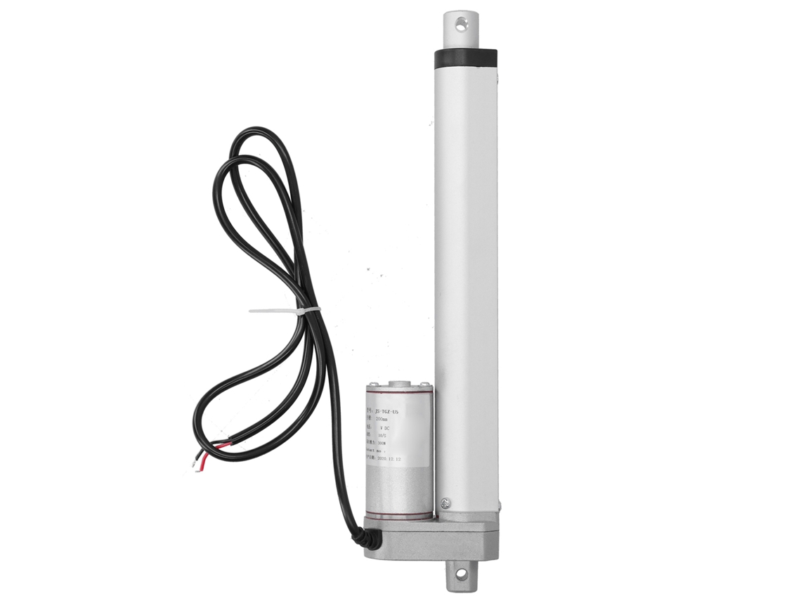Atuador Linear Elétrico Motor 200mm 300n 12v Dc Js-igz-u5 Ip45 Industrial