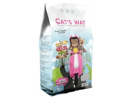 Areia Aglomerante para Gato CATS WAY Talco 18 L