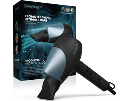 Secador de Cabelo REVAMP DR-6000-EU Progloss Hydro Shield x Shine (1800 W - 4 Níveis de temperatura)