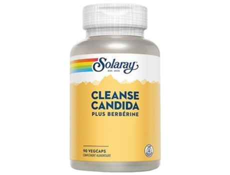 Cleanse Candida Plus Berberina 90 cápsulas vegetais SOLARAY