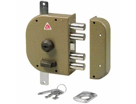 Maçaneta para Porta Cr Serture 3250 C Serrature Cr -De Aplicar com Trava de Entrada/60 Mm Esquerda