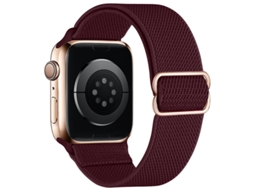 Bracelete Para Apple Watch 42/44/45/46/49mm Vermelho Escuro Cuich