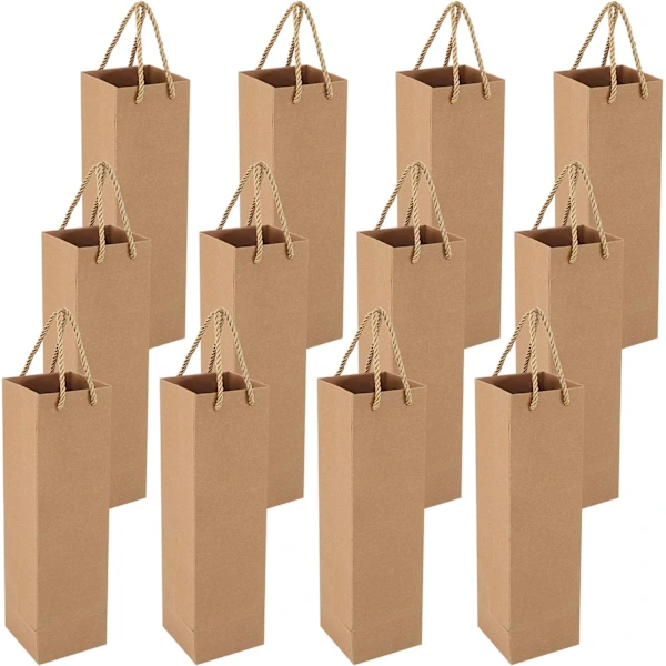 Pacote Com 12 Sacolas Para Vinho, Sacolas Recicladas Para Champanhe Aquaforge