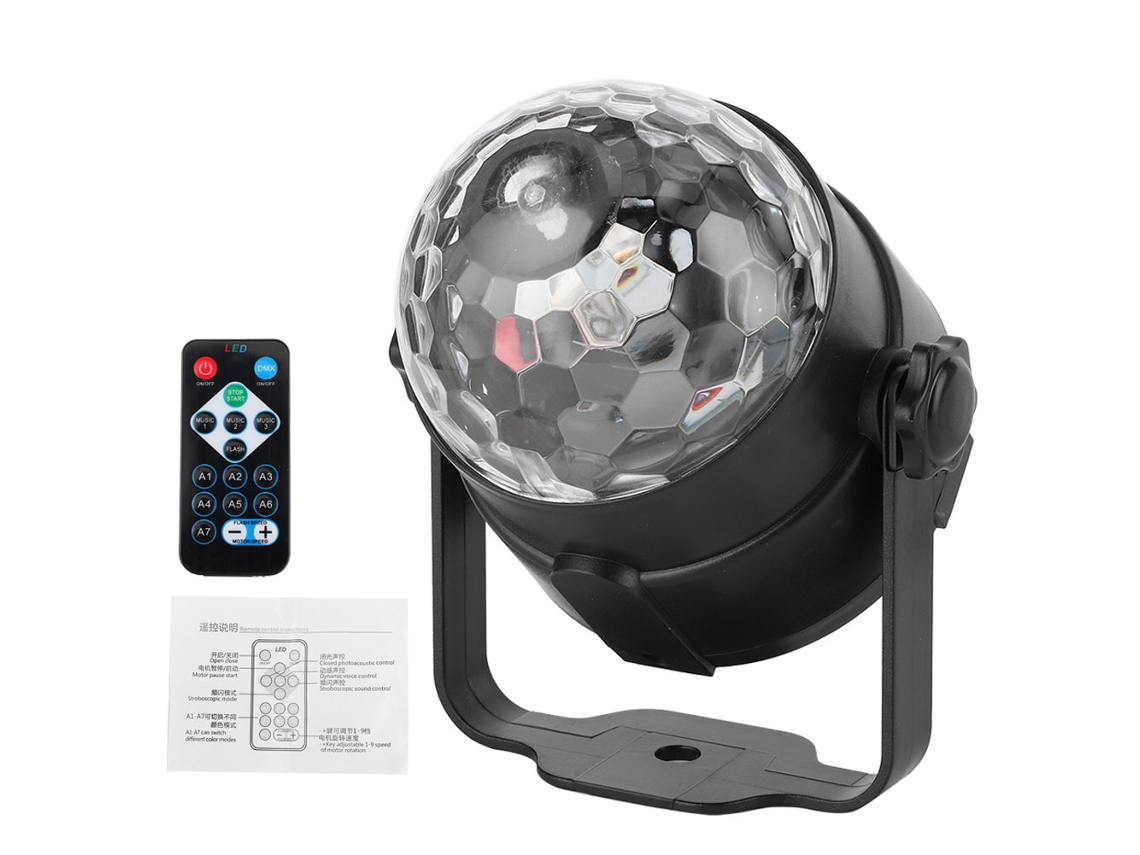 Rebe-projetor Led De Luz De Cena Mini Para Festa Ktv Com Controle Remoto