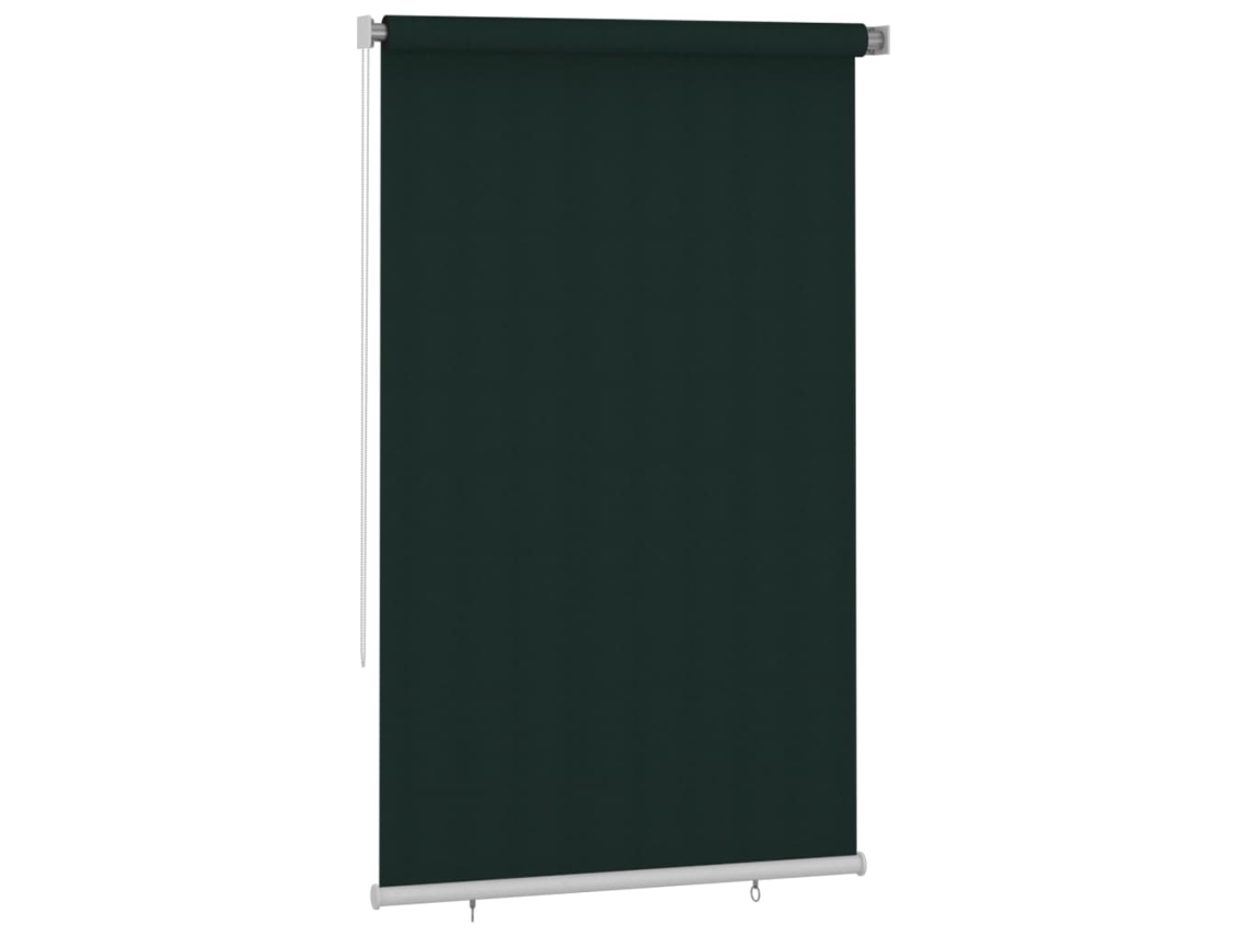 Maison Exclusive - Estore De Rolo Para Exterior 145 (l) X 230 (a) Cm Verde-escuro Hdpe