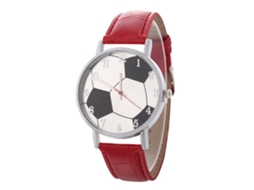 Reloj De Cuarzo Elegante Casual Unisex Para Parejas Regalo (rojo Brillante)