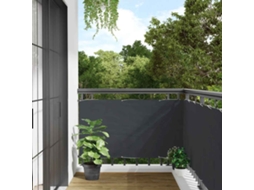 Vidaxl Tela De Privacidade Para Varanda 400x75 Cm Pvc Antracite