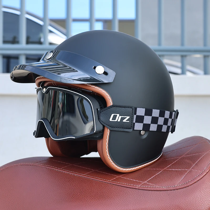 Capacete Aberto (m)abs 3/4, Certificado Dot, Resistente A Impactos, Com Proteção Uv.