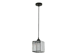 Abajur de Cristal Quadrado para Teto Lustre E26 E27