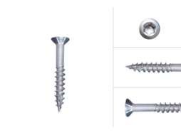 Parafusos para Aglomerado Galvanizados 4 X 30 Mm Torx 20 Caixa 200 Peças WOVAR