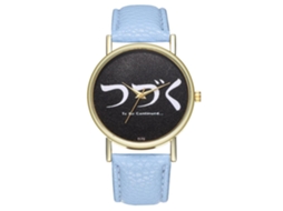 Reloj De Cuarzo Elegante Y Moderno Unisex Casual Regalo (azul Claro)