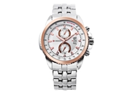Relógio de pulso masculino Hannah Martin, modelo Quartz (branco)