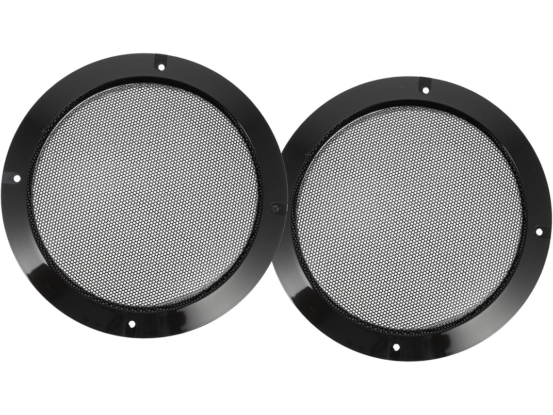 Conjunto De 2 Grades De Proteção Para Alto-falantes Em Ferro, Resistentes Ao Desgaste E À Sujeira, Com Design Simples.