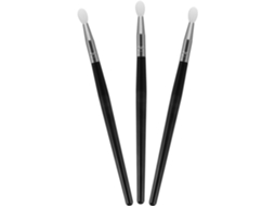 Conjunto de pinças de maquiagem Pretos com superfície de silicone resistente a fluidos
