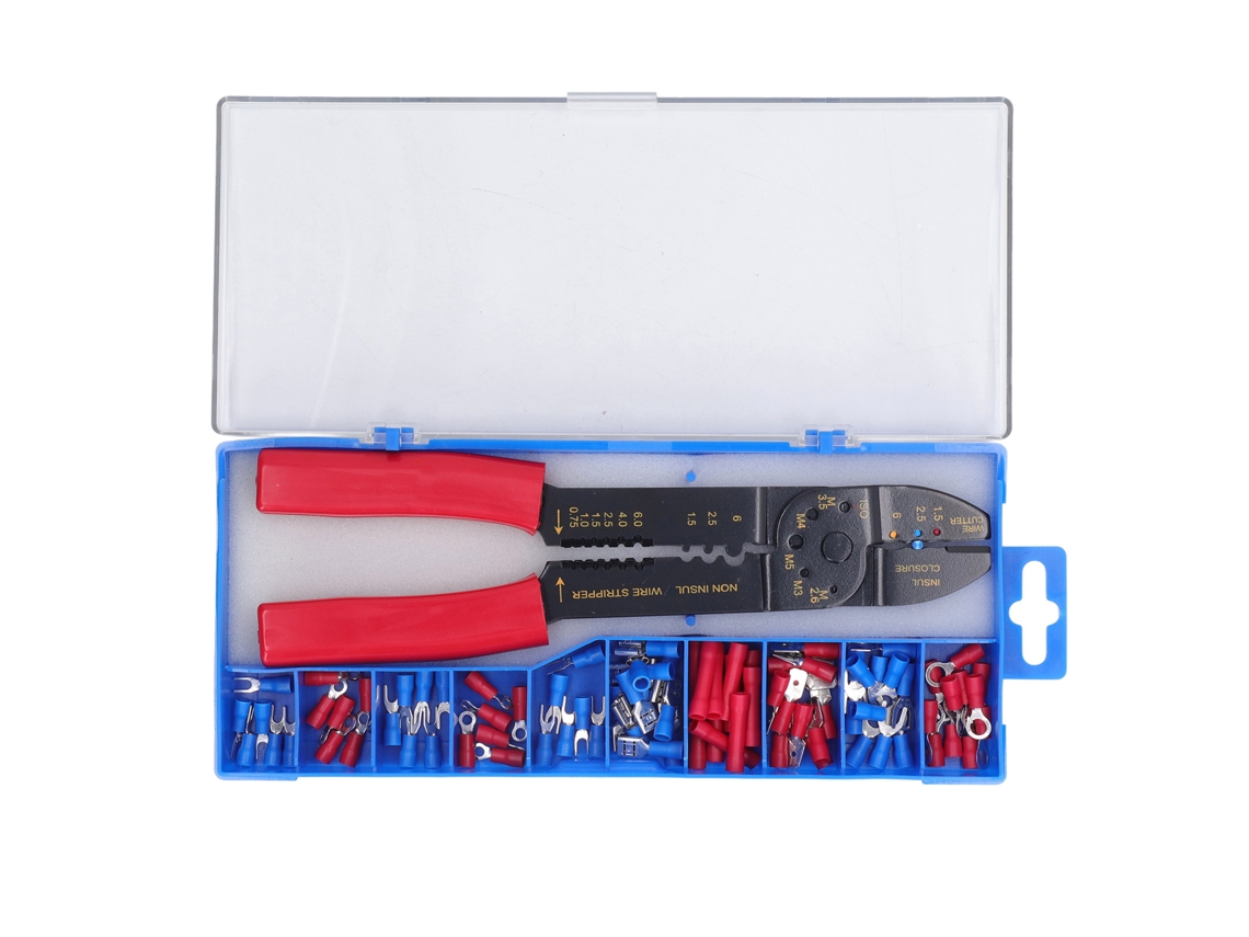Kit Crimpeador de Terminal de Fio Pvc Isolado