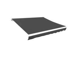 Vidaxl Tecido De Substituição Para Toldo Cinzento 3,5x2,5 M Poliéster