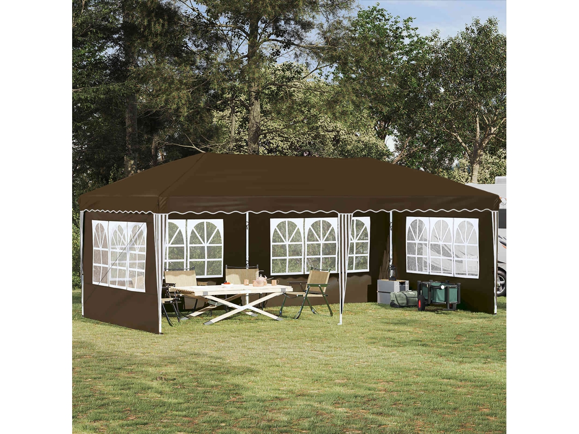 Vidaxl Tenda De Festa Pop-up 575 X 289 X 245 Cm Cinzento-acastanhado