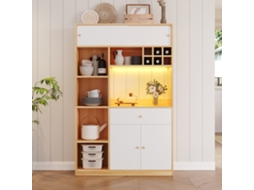 Buffet Led 115x35x180cm 1 Gaveta 3 Portas