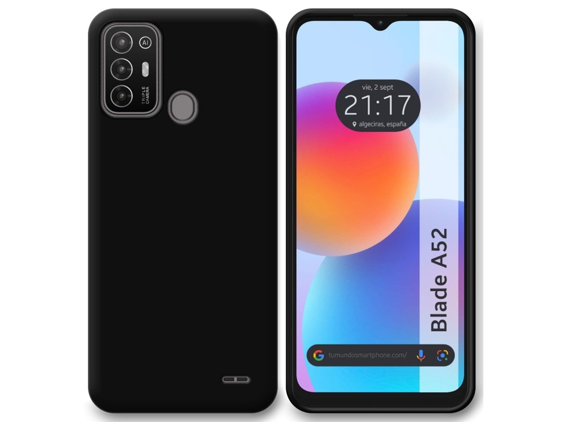 Capa para ZTE Blade A52 TUMUNDOSMARTPHONE Silicone Preto