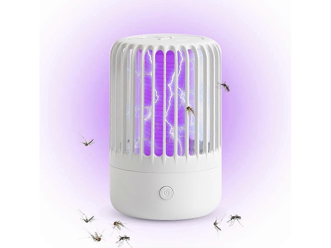 Mata-insetos Elétrico, Lâmpada Uv 360° Para Matar Mosquitos, Armadilha Usb Repelente Elétrico Par A Uso Interno E