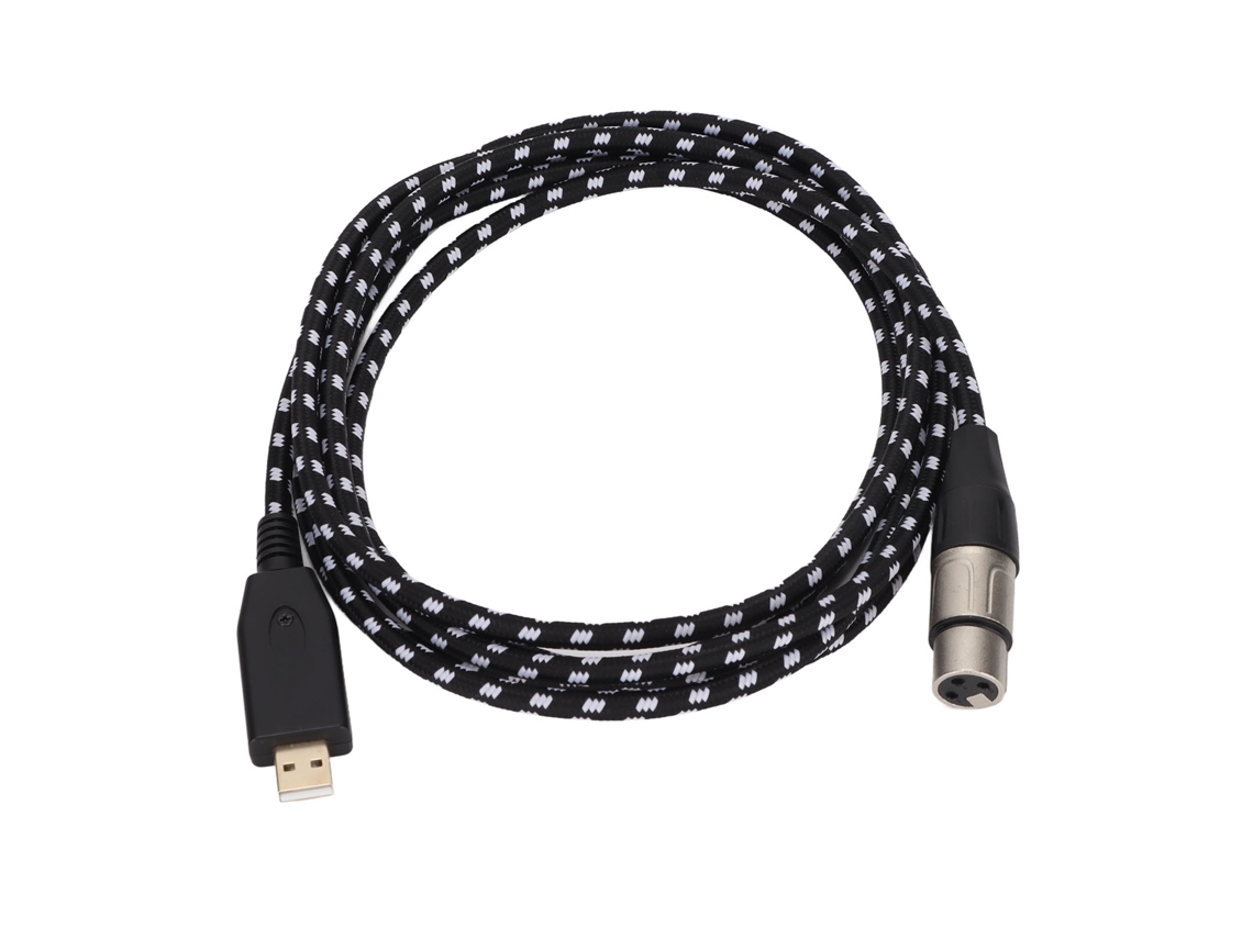 Cabo Lurelia XLR USB 2.0 Macho/Fêmea 3 Pinos 3 M 9.8 Pés, para Microfones, Baixo