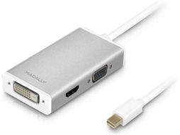 Hub MACALLY DVI/HDMI/VGA (Branco)