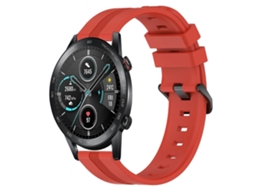 Pulseira De Silicone Listrada Côncava Para For Honor Magic Watch 2, 46 Mm X 22 Mm