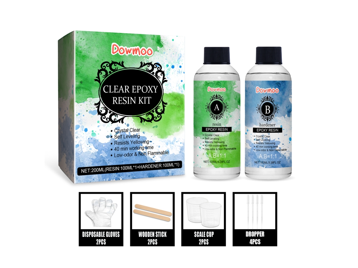 Kit Epóxi Resina Transparente Ab Diy