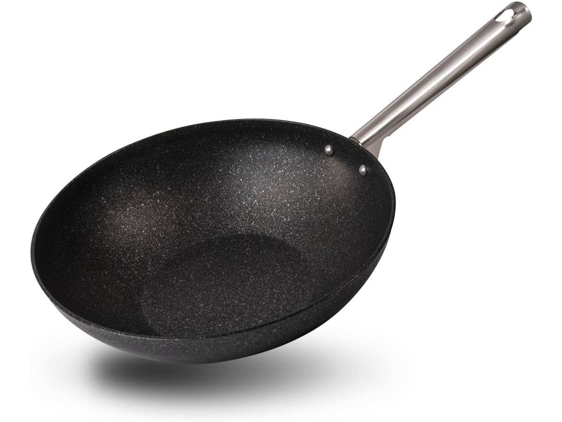 Wok MASTER SWISS Antiaderente (Preto - Alumínio - 28 cm)