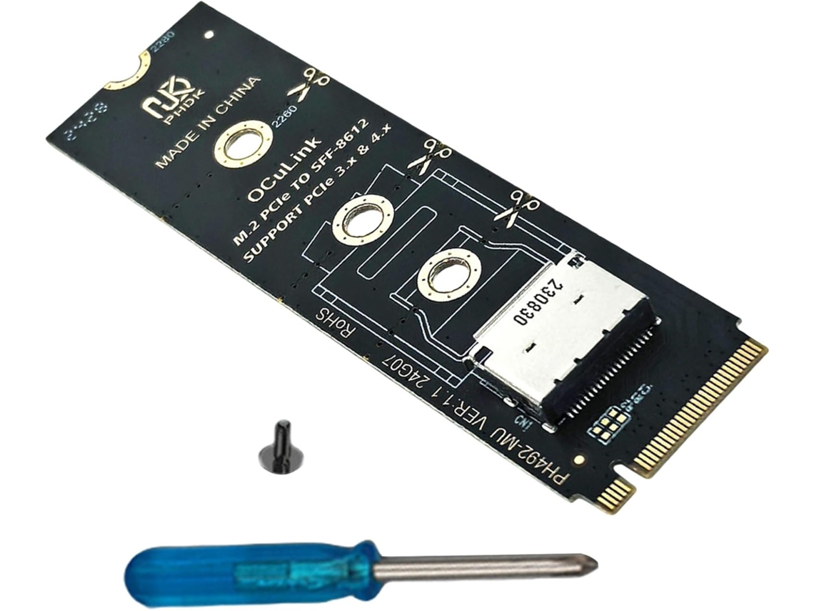 Placa Adaptadora Pcie De Alta Velocidade Para Sff8612 Unidades Estado