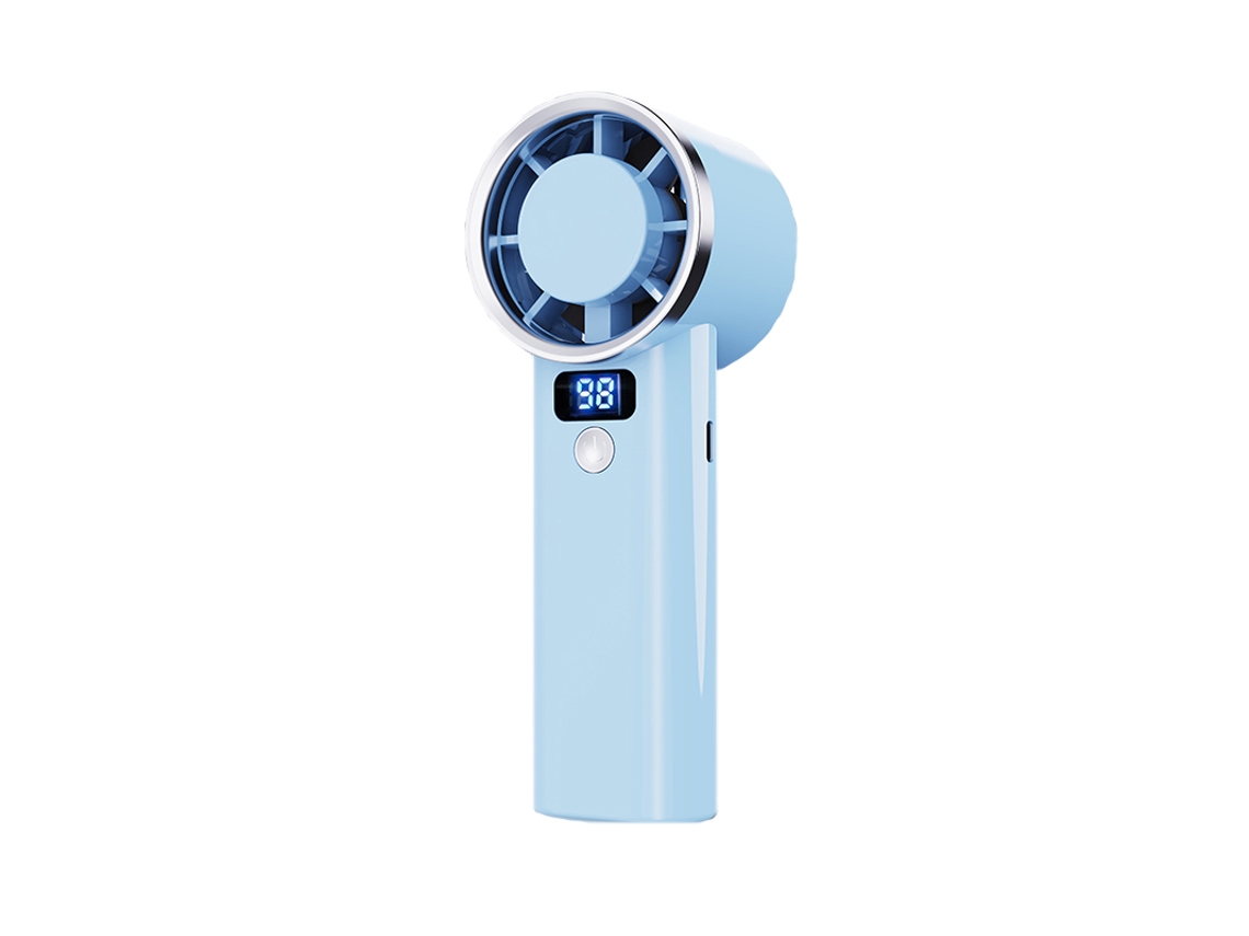 Ventilador Portátil Verde Menta: Resfriamento Portátil Com Bateria De Longa Duração