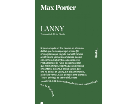 Livro Lanny de Max Porter (Catalão)