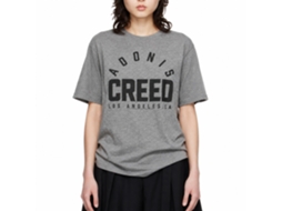 Rockinstone Rocky Movie Arched Adonis Logo Solid Graphite Adult T-shirt Size:l