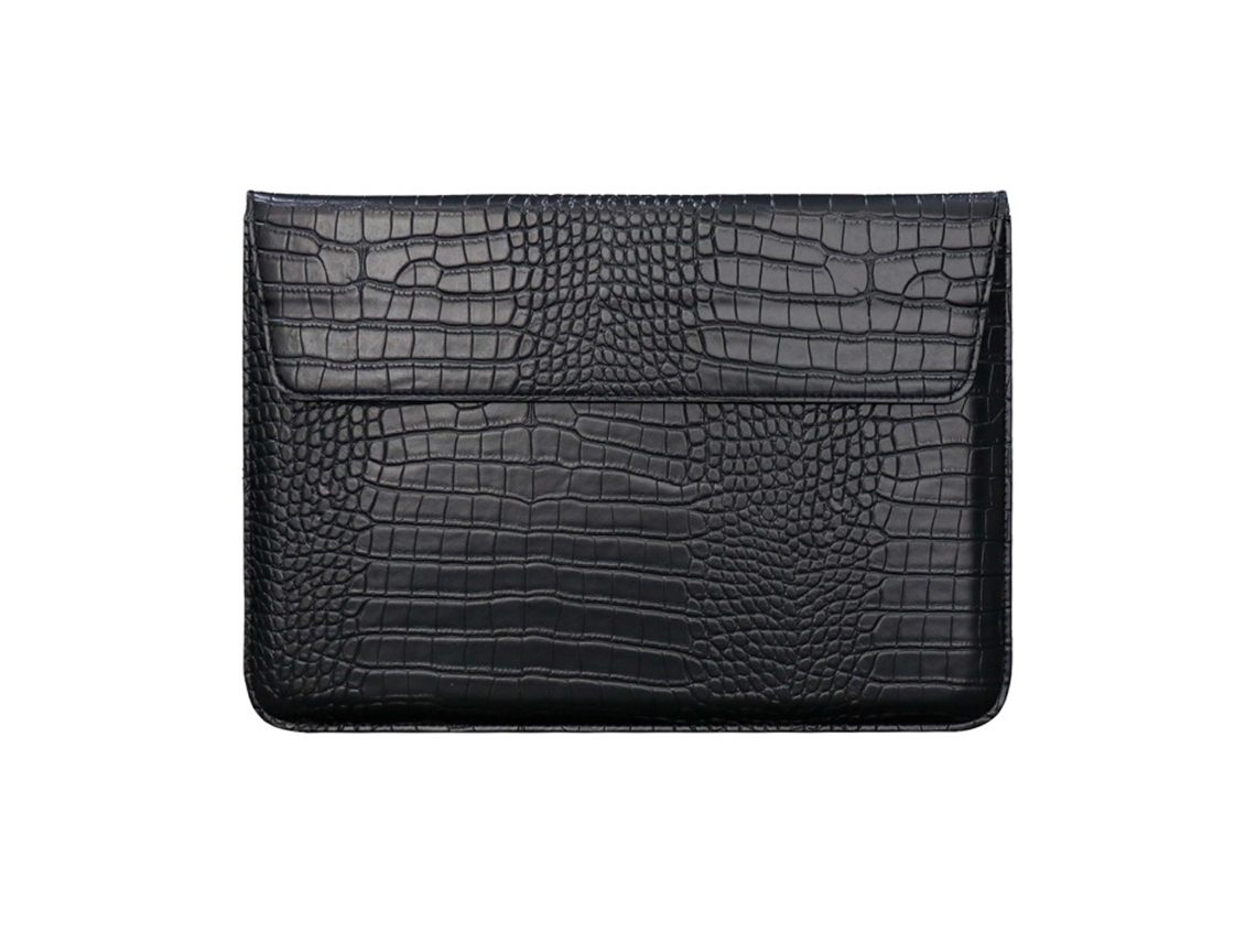 Capa De Couro Sintético De Crocodilo Com Aba, Capa De Suporte Para Laptop De 13 Polegadas, Capa Protetora Para Laptop Brilvibera