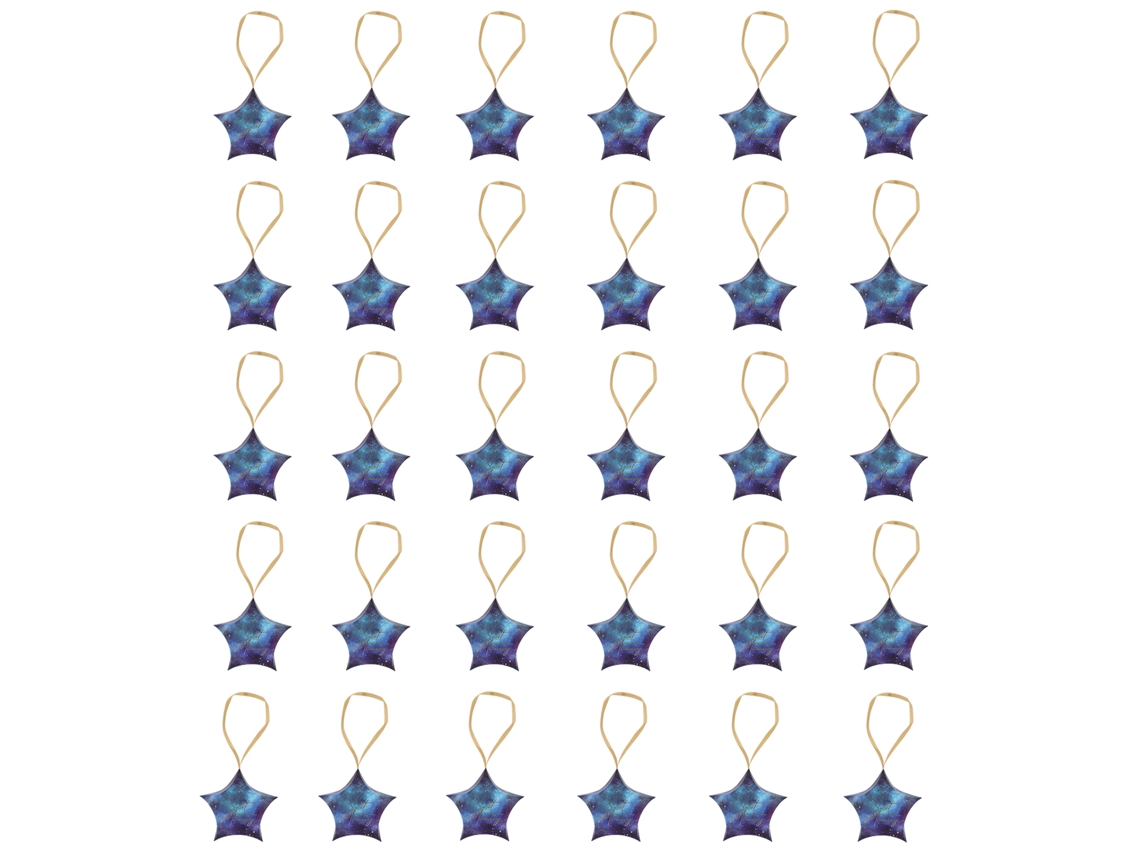 Caixas de Doces em Forma de Estrela Azul | S/MARCA