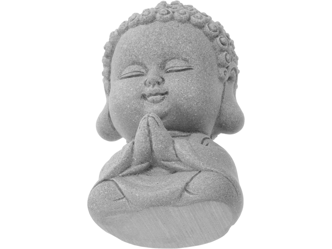 Estatueta De Buda Em Pedra Para Decoração De Jardim E Entrada.
