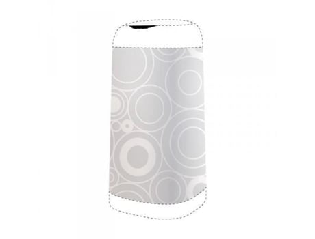 Capa Decorativa para Lixeira Dress Up ANGEL CARE Modelo Grey Circles Lavável na Máquina