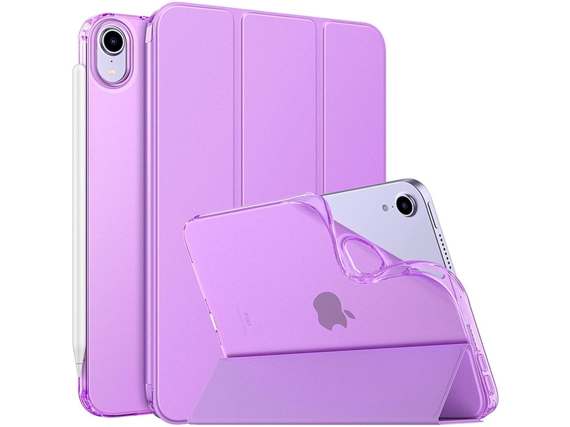 Lurelia Capa Protetora Para Ipad 9ª 2021 / Ipad 8ª 2020 / Ipad 7ª 2019 Roxo (10,2 Polegadas), Anti-queda, Suporte Dobrável, Roxo
