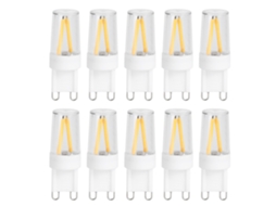 10pcs Lâmpadas LED Bi-pin G9 1.5W AC230V para Carro, Armário, Residencial