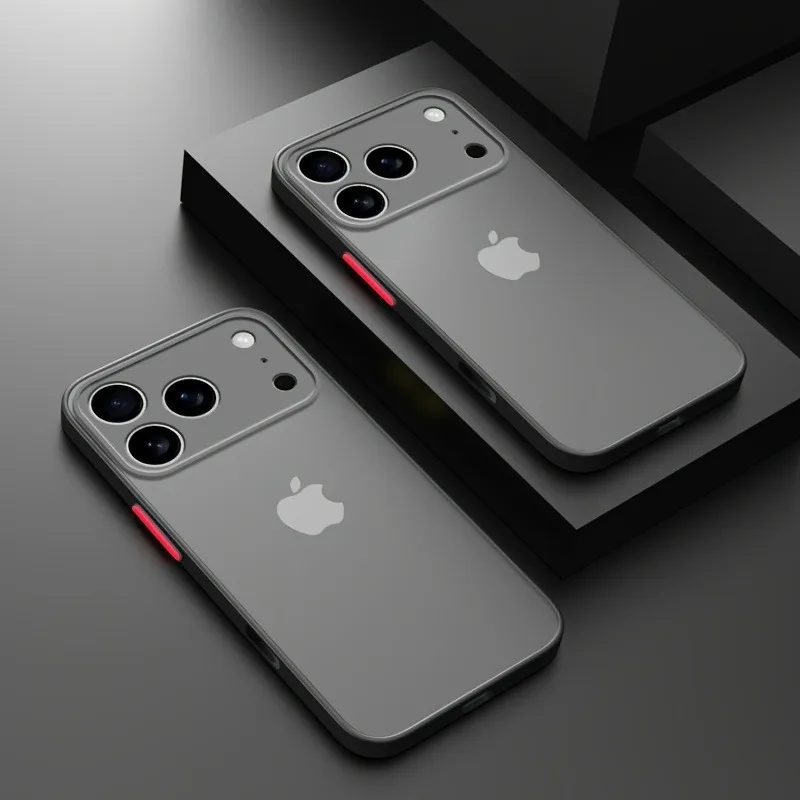 (iphone 17 Pro Max Preto) Capa Transparente Para Iphone Com Estrutura Resistente A Impactos, Semelhante A Uma Armadura.