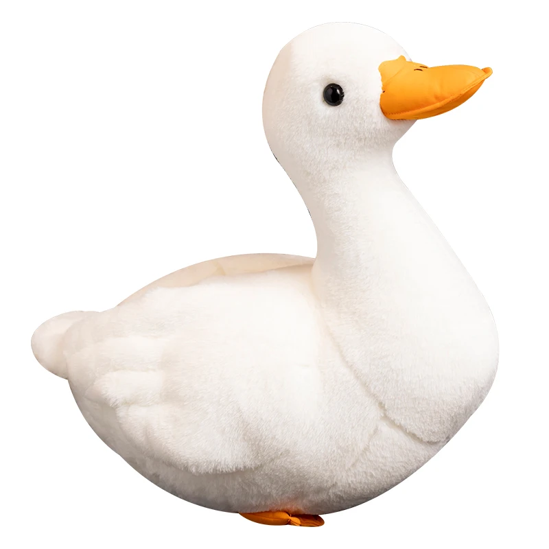 (40cm) Almofada De Pelúcia Fofa E Realista Com Penas De Ganso.