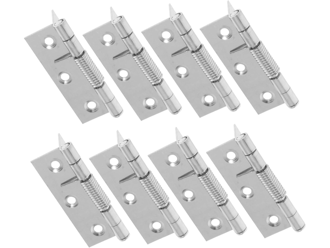 Conjunto De 8 Dobradiças Aço Inoxidável Com Fechamento Automático