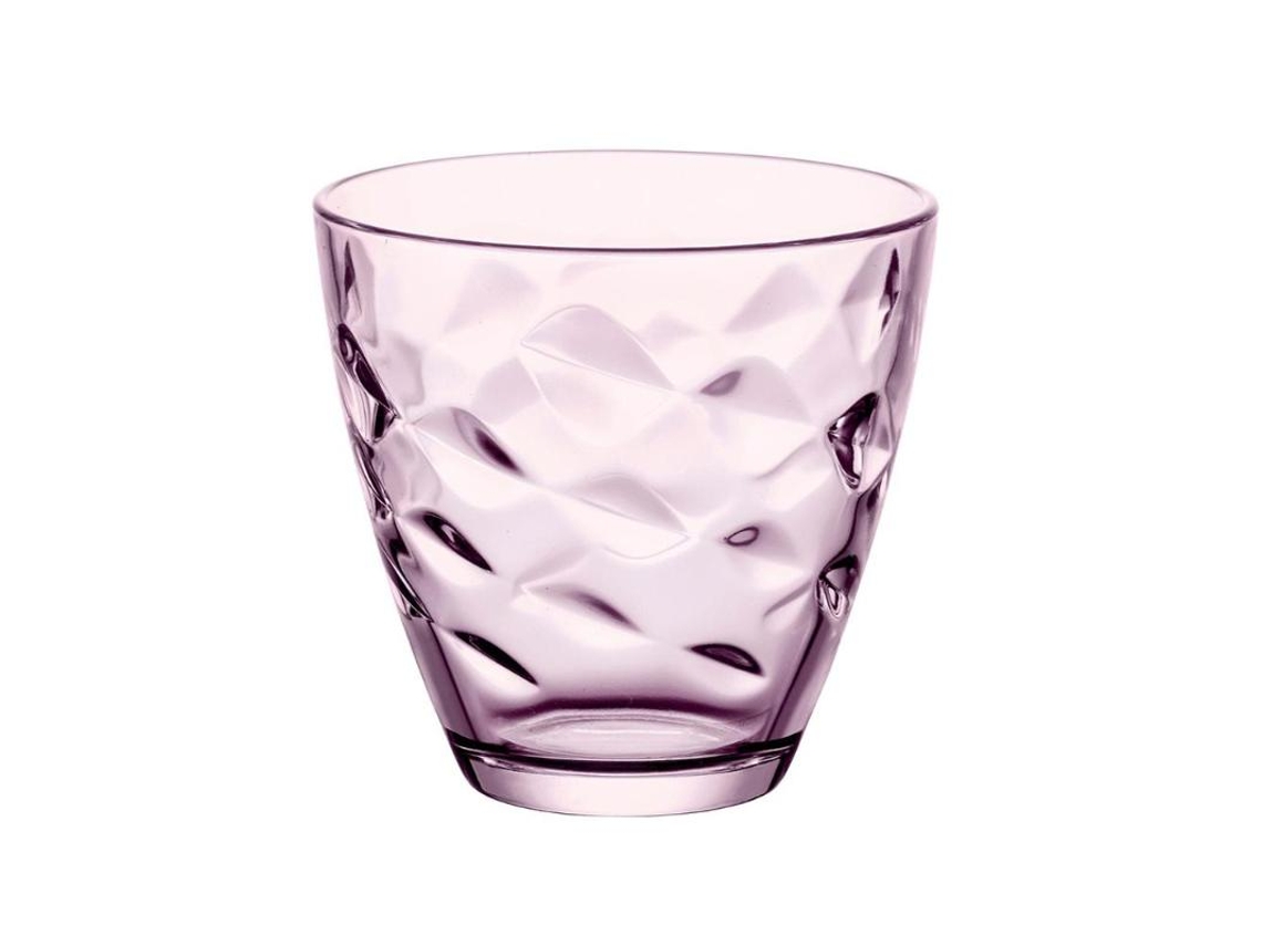 Vasos Agua Flora Rosa 25 Cl Lote 6 Bormioli