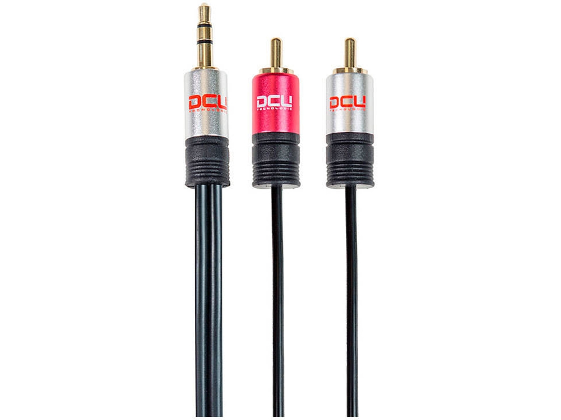 Cabo de Áudio DCU (Jack 3.5mm - RCA - 3 m - Preto)